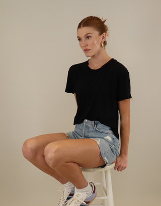 HARLEY COTTON BOXY CREW TEE