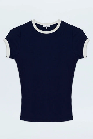 Renee Baby Ringer Tee- Maritime and White