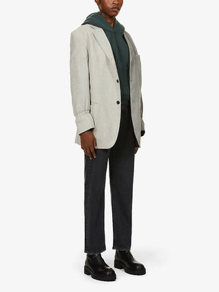 90s Pinch Waist high-rise straight