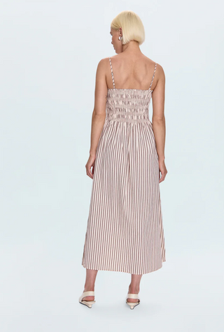 Bianca Dress - Tiramisu Stripe