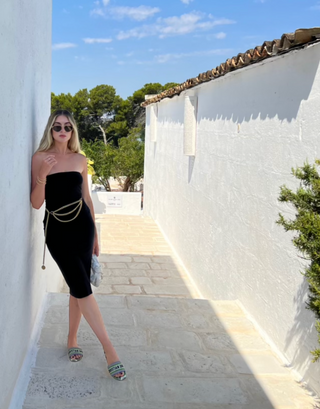 GEMMA STRAPLESS MIDI DRESS